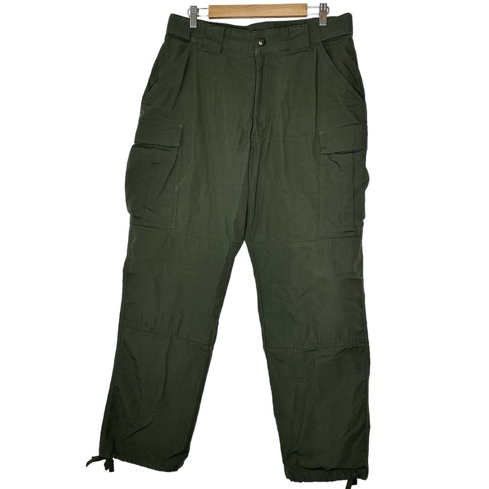 5.11 Tactical Pants Mens Large 35 1/2 X39 Green Cargo
